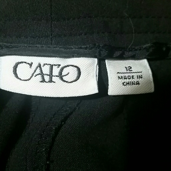 Cullotte Capri pants wide leg black Timeless Flap Pockets Button Belt Loops - Picture 4 of 4